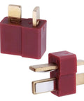 10 Pairs T Plug Connectors Male And Female Deans Style With Shrink Tubing Durable Gold Plated Copper Contacts Flame Resistant Hard Plastic Insulation For RC LiPo Battery Pack ESC Electric Motor Parts