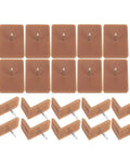 L Shaped Rectangle Drawer Glides Pins for Furniture Drawer Repair Made From Durable Plastic and Iron Material With Heavy Duty