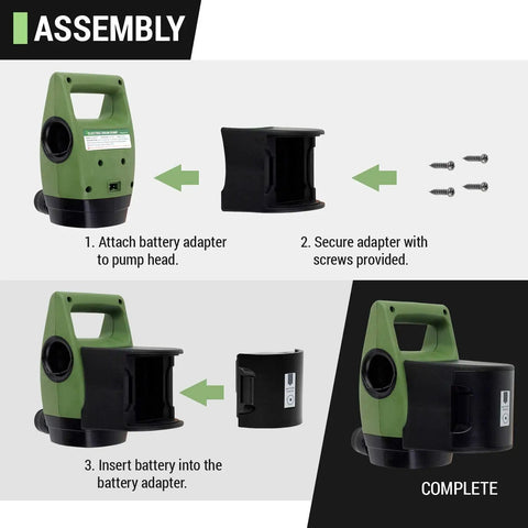 Assembly instructions for Hella Smooth Telescopic Electric Drum Pump Bundle With Battery Powered Operation and flow rate.