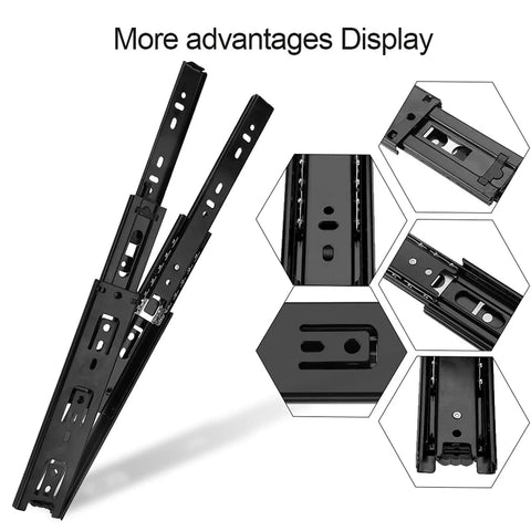 Heavy Duty Full Extension Drawer Slides With Silky Smooth Quiet Glide Built From Tough Zinc Coated Steel for reliable cabinetry.