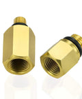 Two brass adapters from Must Have Two Pack Oil Rail Adapters Kit And One High Pressure Oil Pump IPR Valve Air Test Fitting Tool
