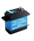 Premium Badass 30KG Digital Coreless Servo Motor Delivering Straight Fire High Torque And Knockout 180 Degree Steering Gear For RC Cars And Hobby Builds, side view.