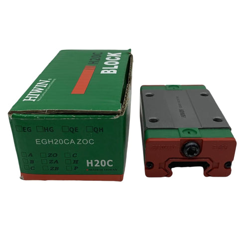EGH20 Linear Guide Block Carriage With Gothic Arch Rigidity For CNC Machines, 3D Printers And Automation Rock Solid Rail Bearings, Smooth Motion Control, Ball Retainer Prevents Drop, High Precision Block And Rail System, box and block