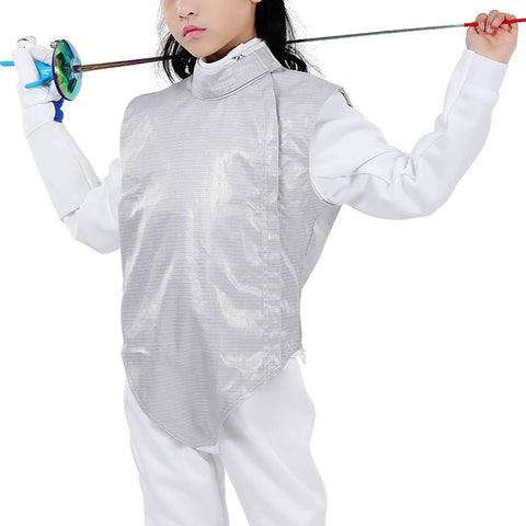 Electric Fencing Lame Jacket With Adjustable Collar And Durable Non Washable Metal Vest For Foil Competition Training Right Hand Size 44