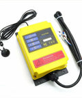 Heavy Duty Industrial Remote Control Switch For Mud Pumps With 1 Transmitter And 1 Receiver, 36VAC, 500m Range, Start Stop, Rugged Wireless Control System, yellow receiver box with antenna and cables