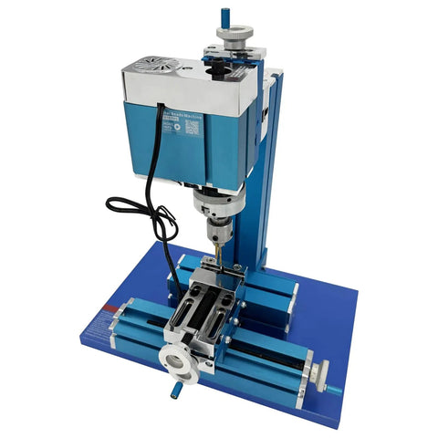Slick Mini Milling Machine With 20000 RPM Motor, Heavy Duty 3 Axis Benchtop Drill Press For Metal And Wood Projects, 60 Watt Precision Tool.