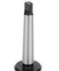 ANKROYU taper drill sleeve with black square drive top and silver steel body mounted on a black base