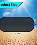 Diagram of Rear Window Sun Shade For Cars With Suction Cups, UV Protection Mesh Cover For Back Window, 39 by 19 Inches size dimensions.