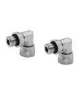Two Pack Hydraulic Hose Adapter Fitting Three Eighths Inch Male Adjustable Nut O Ring Boss Nine Sixteenths UNF To Three Eighths Inch Female Swivel Three Eighths Inch NPSM Ninety Degree Elbow SAE Pipe Joint Tube Connector Carbon Steel, 2 fittings