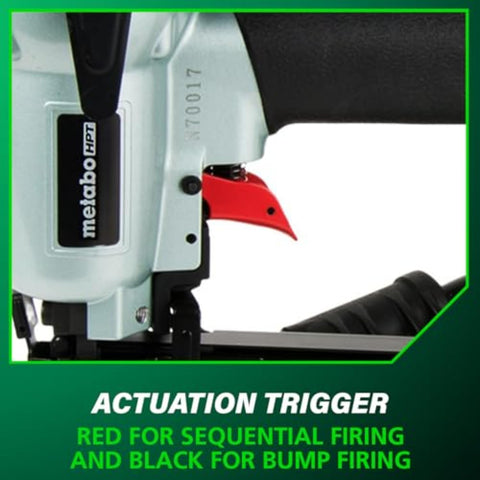 Actuation trigger of Cap Stapler For Roofing Felt Foam Insulation And House Wrap On The Job Ready Lightweight Pneumatic Nailer