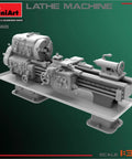 One Thirty Five Scale Lathe Machine Model Kit For Collectors Unpainted And Highly Detailed Build Ready Dope Hands On Hobby Tooling