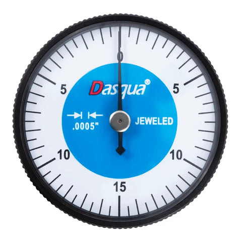 Precision Dial Test Indicator 0 To 0.03 Inch Range With Shock-Proof Gearing And 0.0005 Inch Resolution, 2.25 Inch Dial Front View