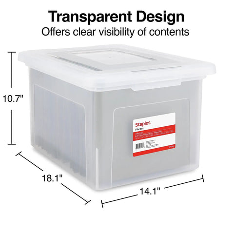 Stackable Clear Plastic Hanging File Box With Snug Snap Lid And Sturdy Side Rails For Letter Legal Documents Sleek Home Office Organizer That Hits Different Daily