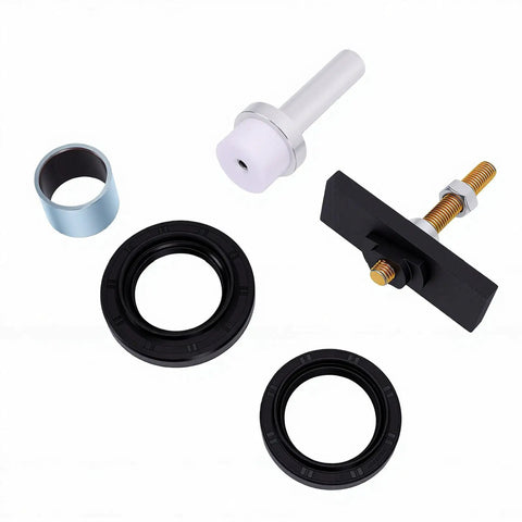 Heavy Duty CV Axle Bearing Puller Seal Kit With 8 Inch Clamshell Steel Construction For 2005 through 2018 Models Ensures Perfect Fit And Easy Removal Of Stubborn Parts No Mess For DIY Guys Who Want Fast Rides Saving Serious Money Available Now, black seal rings and puller tool parts