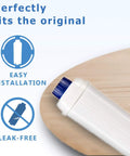 Two Pack Water Filter Cartridges For DeLonghi Coffee Machines DLSC002 DLS C002 ECAM ETAM EC680 EC800 easy installation