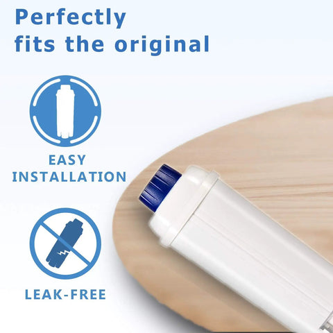 Two Pack Water Filter Cartridges For DeLonghi Coffee Machines DLSC002 DLS C002 ECAM ETAM EC680 EC800 easy installation