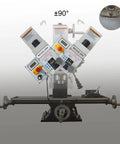 Heavy Duty Benchtop Mill Drill Machine With 1100W Brushless Motor And Variable Speed, showing control panel and tiltable head.
