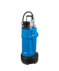 Tough As Nails Heavy Duty Electric Submersible Pump Is A Real Workhorse For Construction And Dewatering Jobs 3Hp 220Volt 3Inch Discharge Delivers 130Gpm High Head Abrasion Resistant in blue.