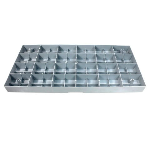 Anti Vibration Mini Split Pad For HVAC Condensers And Heat Pumps, 18 W x 38 L x 3 In Thick Paver Pad, Durable Polypropylene Shock Absorbing Base, Non Slip, Weatherproof Isolation Mat For Air Conditioner Gray