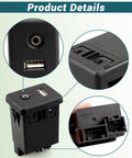 Jet Black In Car Audio Player USB Receptacle Interface Module For Chevrolet Cruze GMC Cadillac Buick Replaces 84333024