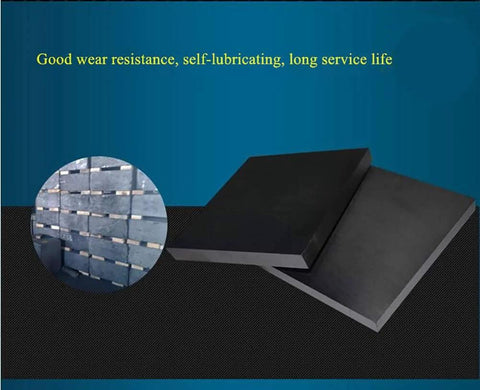 Graphite Blank Blocks and Sheets and Electrode Plates Set 8mm Thick Pack of 5, shown with good wear resistance label, two plates visible.