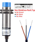 M18 Capacitive Proximity Sensor Switch Non Shield Type LJC18A3 B Z AX 10mm Sensing Range with labeled wires