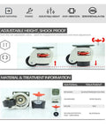 Image of Heavy Duty Retractable Leveling Casters Adjustable Caster Wheels with adjustable height and shockproof features.