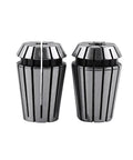 ER20 Collet Set 1 to 13mm for CNC Milling Lathe Engraving Router Workholding Tool Holder Kit, spring steel, front view