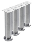 Adjustable Stainless Steel Furniture Legs Set Of 4 Heavy Duty Modern Feet For Cabinets Sofas Coffee Tables And TV Stands Leveling Feet