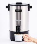 Heavy Duty 6L Commercial Coffee Urn With Cool Touch Handles, 45 Cup Electric Coffee Maker For Events And Catering, Quick Brew In 30 Minutes, Stainless Steel Hot Beverage Dispenser That Keeps Coffee Hot And Party Ready, Easy Refill And Serve All Day