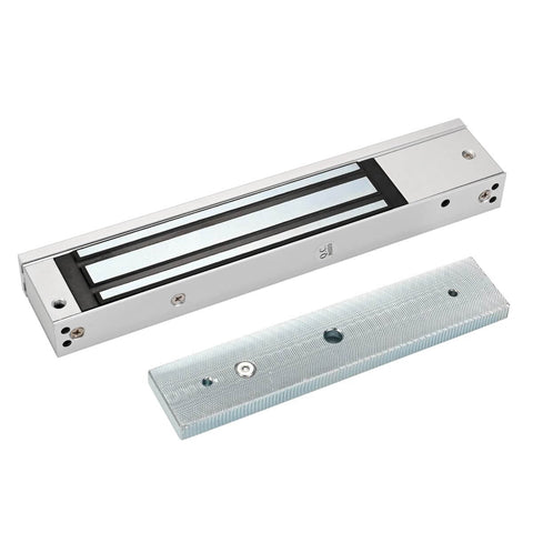 Heavy Duty Magnetic Lock With 600 Lbs Holding Force For 12V Access Control 5 Wire Output And LED Status Z And L Brackets Included