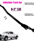 Front Adjustable Track Bar For 0 To 3 Inch Lift Kits Fits 2003 To 2013 Dodge Ram 2500 3500 2 Inch Adjustable Panhard Suspension Rod black steel