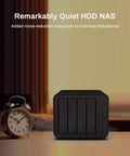 Rock Solid Four Bay Nas Server Built Around A Legit Badass Intel I3 N305 Eight Core Processor With Thirty Two Gigabytes Ddr5 Ram And Dual Two Point Five Gigabit Ethernet For Snappy Speed in a compact, quiet design.
