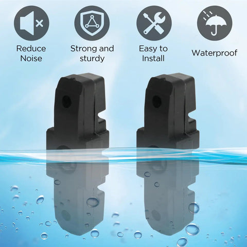 Two Pairs Bicycle Brake Pads Replacement For HS11 HS22 HS24 HS33, Durable Rubber Pads For Quiet, Smooth Stopping On Wet Or Dry Roads