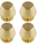 Top Shelf Solid Brass Screw Back Metal Studs With Knockout Gold Finish Heavy Duty Flat Spike Rivets for Leather Craft, 9mm size.
