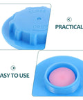 Close-up of blue valve plug and sealing cap from 20 Pack Vacuum Bag Valve Plug Set for Leakproof Sealing.
