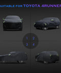 Toyota 4Runner Custom Fit 6 Layer Waterproof SUV Cover All Weather Outdoor Exterior Shield for Rain Sun Wind Protection