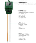 3 In 1 Soil Moisture PH And Light Meter For Indoor And Outdoor Plants Garden Lawn Farm Use Must Have Hygrometer Sensor For Plant Health Watering Schedule And Precise Soil Testing, green handheld probe