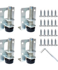 Adjustable Leveling Feet Set Of 10 Heavy Duty Height Adjusters with screws and wrench, reinforced metal for cabinets and tables.