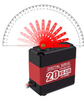 Beefy 20Kg Torque RC Servo Motor With 25T Horn showcasing 180 degree control and aluminum case for RC Cars and Robots