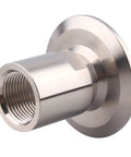 Two Inch Tri Clamp Adapter To Three Quarter Inch FNPT Thread Ferrule Sanitary Pipe Fitting Stainless Steel 304