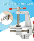 Ultra Portable Aluminum Mini Vise Clamp for Jewelry Making and Small Repairs on Your Workbench with Easy Adjustable Precision