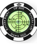ProGreen Reading Tool For Golfers Green Reading Aid With High Precision Bubble Level Ball Marker And Slope Indicator Tough Black Accessory
