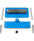 Components of Heavy Duty 12 Inch Press Brake Attachment With 45 Steel Die for precise metal bending, shown disassembled.