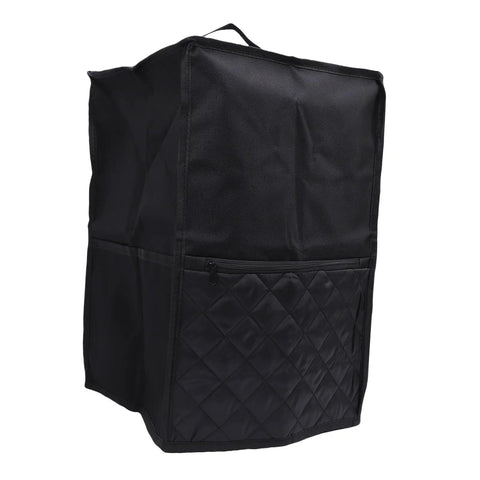 Heavy Duty Ice Cream Maker Cover Full Coverage Shield Keeps Dust Debris And Pet Hair Off Your Machine, black quilted fabric.