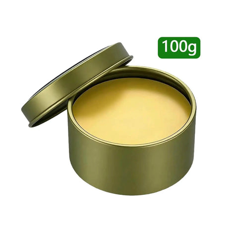 Easy Apply Solder Paste Rosin Flux 100g Lead Free PCB Solder Paste for precise electronics repair in open metal tin.