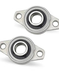 Heavy Duty 8mm Shaft Mount Self Adjusting Pillow Block Flange Bearings Zinc Alloy Diamond Seat Steady Rotary State Wear And Rust Protection Smooth Rotation Under Load Sealing Blocks Dirt For Heavy Work Where You Dont Care About Failures Anymore, two-pack