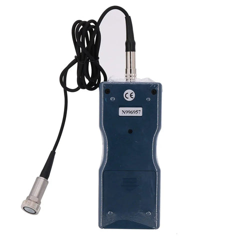 Digital Vibration Meter Vibrometer for Moving Machinery, Velocity Range 0.01 to 199.9 Millimeters Per Second, On Site Vibration Measurements, ISO 2954 Compliant, Detects Out of Balance and Misalignment, for Quality Control and Predictive Maintenance. handheld sensor with cable