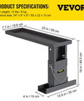 Ladder Extender For Stairs 23.4 By 7.6 Inches, Adjustable Height Range From 12.25 Inches To 19.7 Inches, Steel Leveling Tool With Chain Pins