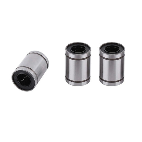 Ten Pack 12mm LM12UU Linear Motion Ball Bearings for CNC Rod Guides and 3D Printer Builds with low noise dual seal design